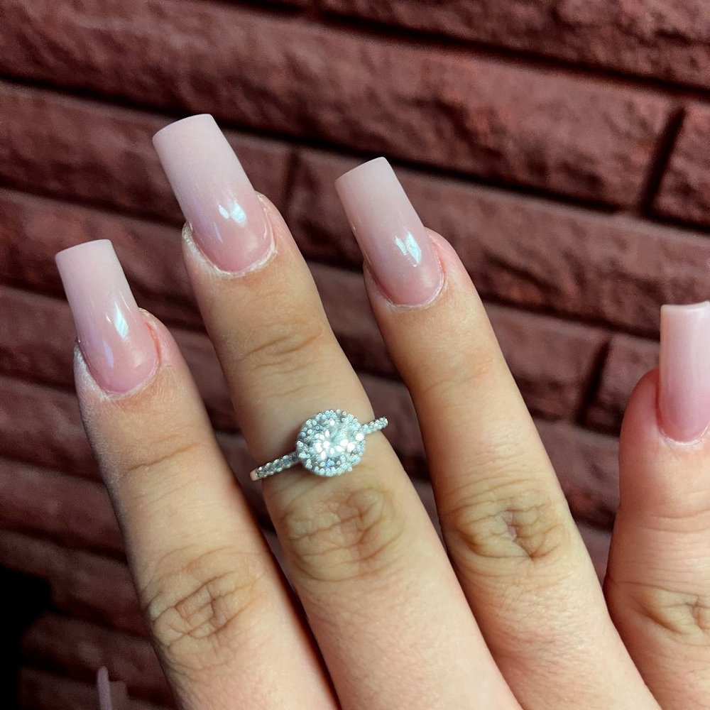 Size 10 Halo Ring - Diamonique